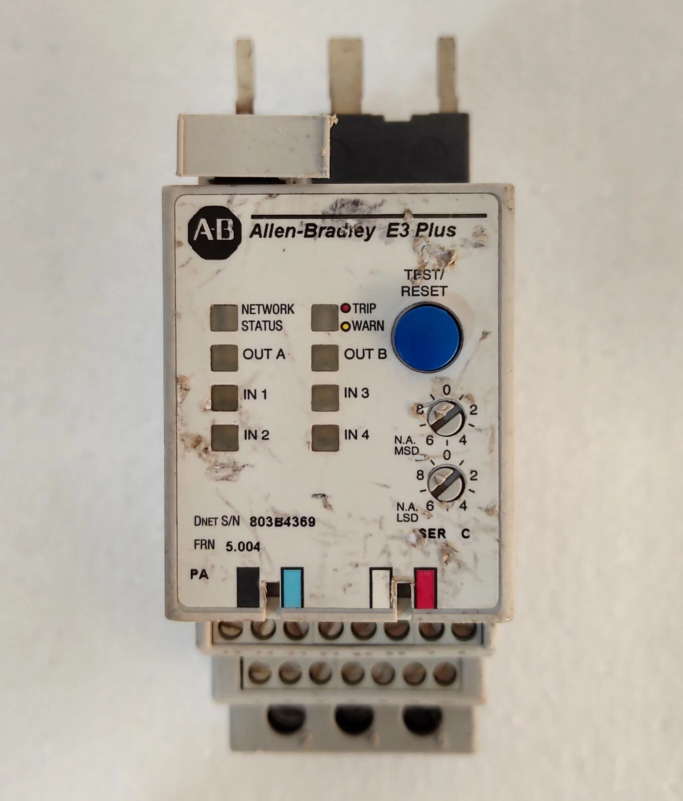 Allen Bradley 193-EC5DD Ser. C E3 Plus Overload Relay 9-45A